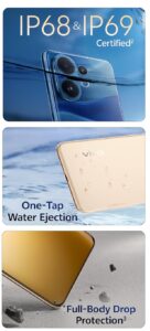 Vivo V60 IP69 dust and water resistant design