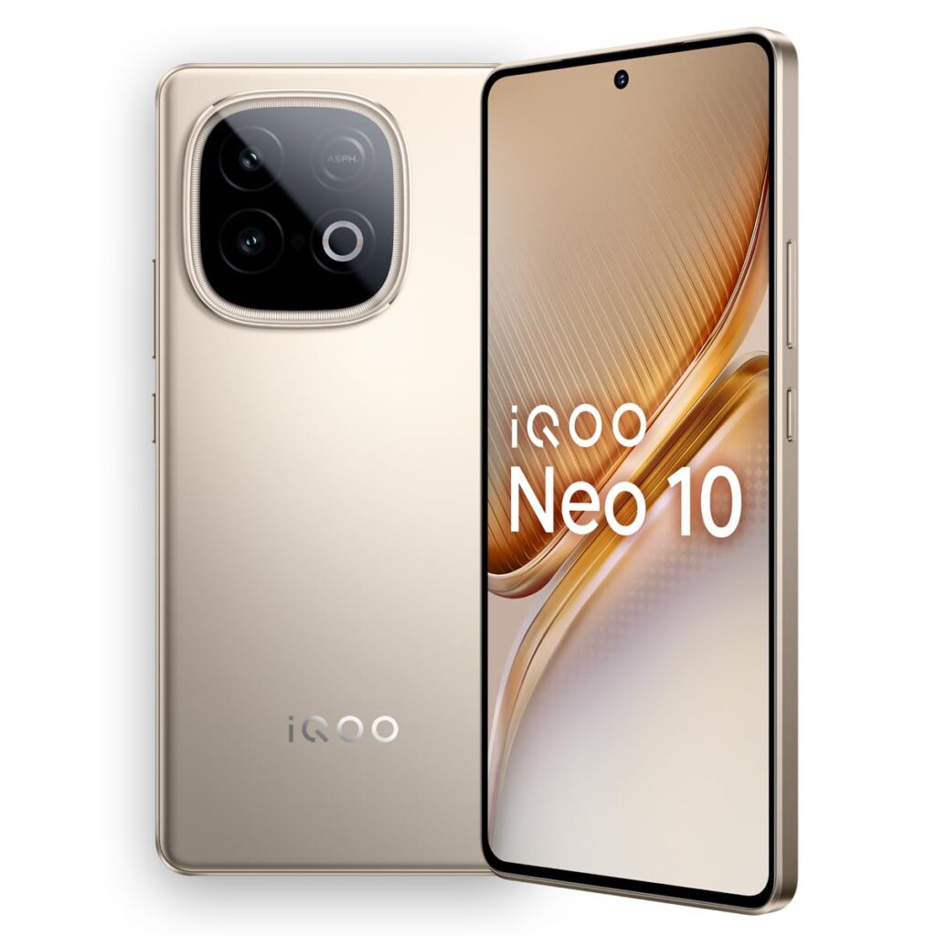 iQOO Neo 10 5G smartphone design front and back view