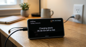 why is my phone charging slowly android