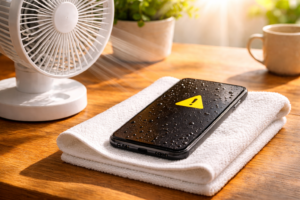 drying wet phone after water damage safely