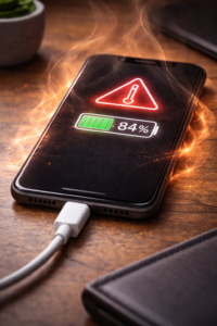 phone heating causing battery drain suddenly